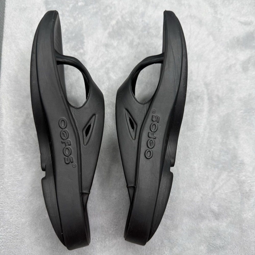 Oofos Ooriginal Recovery Sandals Unisex Black M5-W7 EU 38 Comfort Washable Beach - Picture 7 of 9